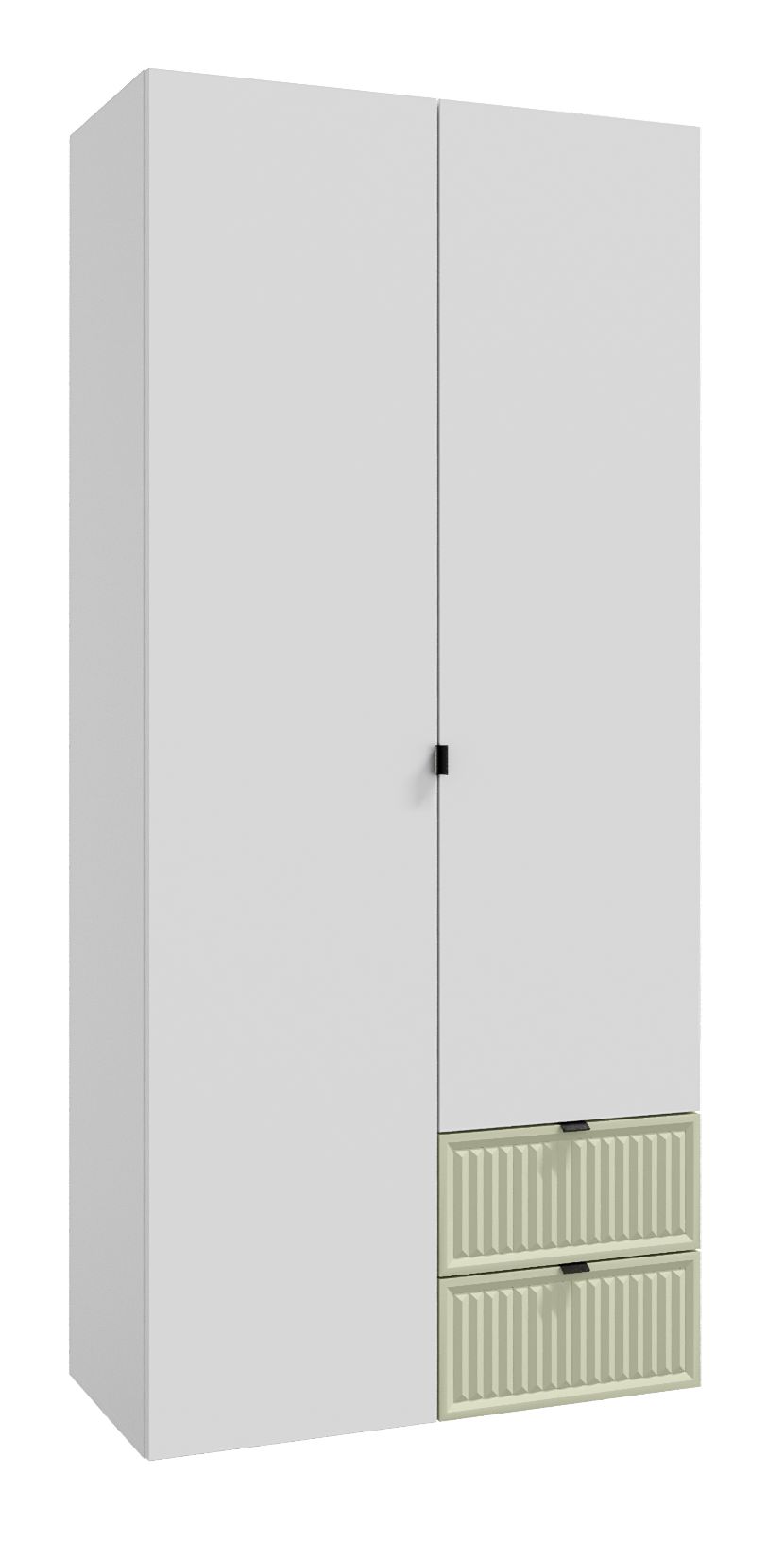 Шкафы распашные двухдверные с полками